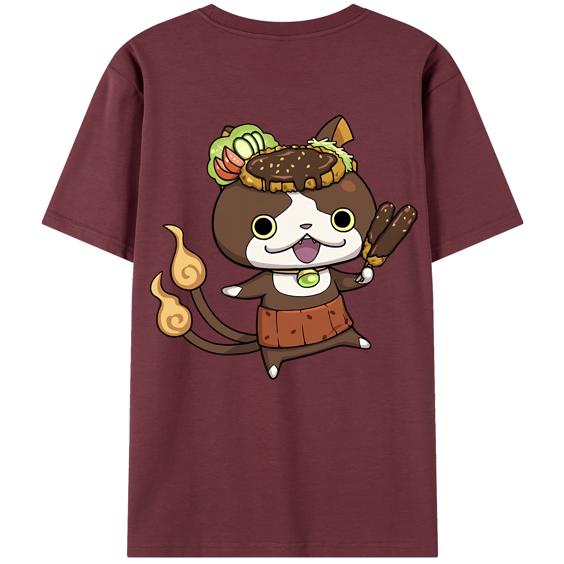（画像用） 妖怪ウォッチ Yo-kai Watch 綿100％半袖Tシャツ（背面プリント）